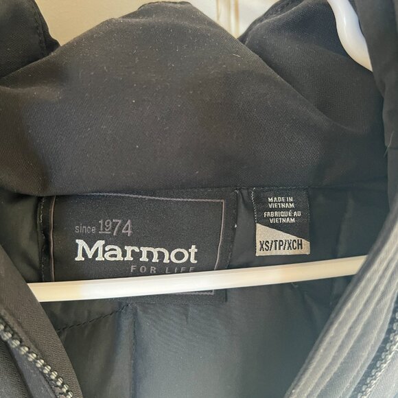 Marmot waterproof and warm down jacket with removable hood - Picture 2 of 4